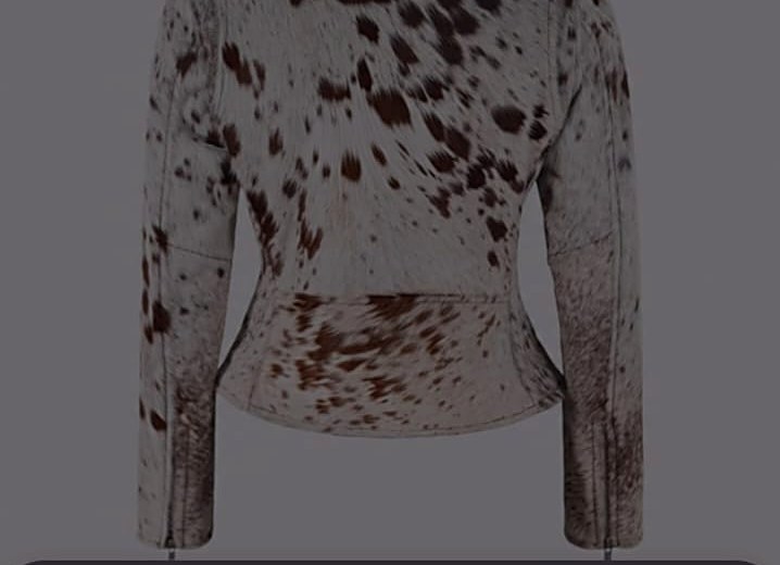 Natural Hair Cowhide Leather Jacket for Women view 5
