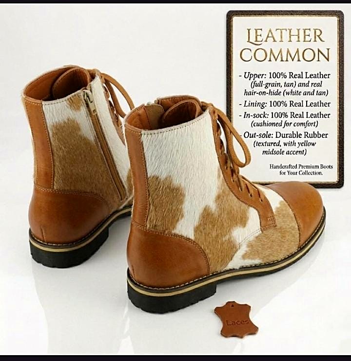 Men's Barefoot Leather Boots — premium barefoot boot in genuine leather
